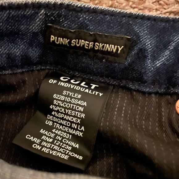 Super Skinny Fit Punk Jeans - Picture 9 of 11